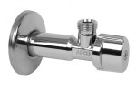 Zawór Długi kątowy A-80 1/2"x3/8" z filtrem, anticalc, chrom