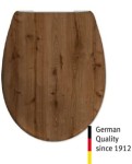 Deska WC VERA soft close duroplast uniwersalna dąb