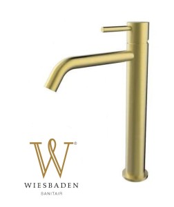 Bateria umywalkowa wysoka 28 cm STYLE XL, złoto półmat 