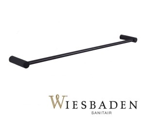 Wieszak na ręczniki do łazienki 60cm IDA, czarny mat