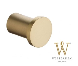 Wieszak na ręcznik do łazienki IDA, złoto półmat 