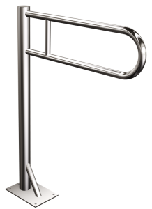 UCHWYT PODŁOGOWY STAŁY 14x86,2x63cm Ø25 x 2 /120 kg, CHROM