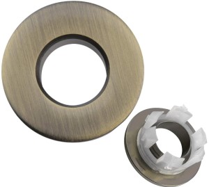 Rozetka otworu przelewu umywalki fi 14/30 mm mosiądz,brąz 