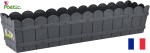 Skrzynka balkonowa 75x17x15cm, 14l, Styl Country, Antracyt