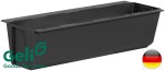 Doniczka +uchwyty do montażu na paletę lub płot Easy 37x10x10cm antracyt