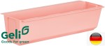Doniczka +uchwyty do montażu na paletę lub płot Easy 37x10x10cm   różowa