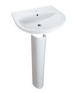 Umywalka Ulysse biała 50cm+ postument 70cm 15 lat gwarancji Made in EU 