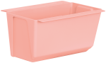 Doniczka +uchwyty do montażu na paletę lub płot Easy 18x10x10cm  różowa