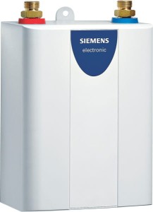 Podgrzewacz przepływowy wody Siemens DE 06101, Podumywalkowy, 6 kW, Elektryczny, Sterowanie elektroniczne