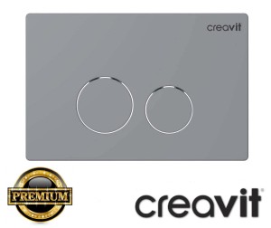 Przycisk spłukujący do stelaża CREAVIT, TERRA matowy chrom 