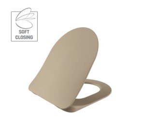 Deska WC wolnoopadająca soft-close CREAVIT, cappuccino mat