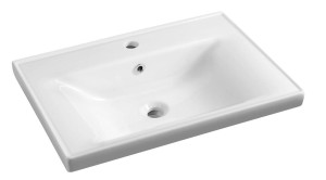 Umywalka 65x46x16,5 cm meblowa/zawieszenie na ścianie , biała