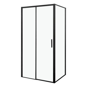 Kabina natryskowa 100x79x190 cm / 6 mm ,czarny półmat Silves