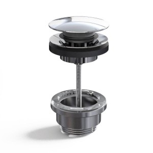 KOREK UMYWALKOWY UNIWERSALNY 1”1/4 CLICK-CLACK  63 MM  chrom