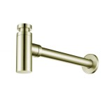 Syfon umywalkowy butelkowy szczotkowane złoto