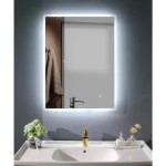 Lustro łazienkowe oświetlenie LED 60x80cm