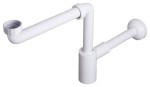 Syfon meblowy oszczędzający miejsce CRONO, 1"1/4, odpływ 32mm, biały 
