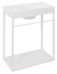 Wspornik pod umywalkę z półką 39,5x45x21,7cm, biały mat LOFT