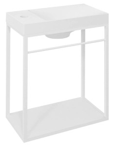 Wspornik pod umywalkę z półką 39,5x45x21,7cm, biały mat LOFT
