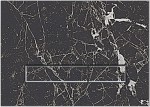 PRZYCISK SPŁUKUJĄCY  245x175 mm DO STELAŻA KK-POL marmur  Nero Greco