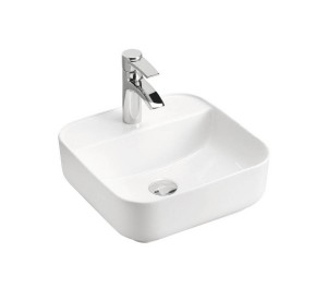 Umywalka nablatowa ceramiczna 39cm biała, Magic White 40