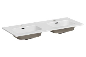 Umywalka meblowa ceramiczna 120cm biała, GO 120D
