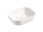 Umywalka nablatowa ceramiczna 50cm biała, Smile 2 (6254)