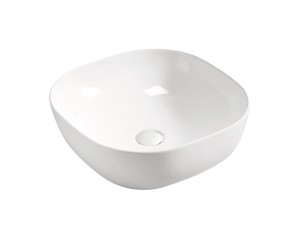 Umywalka nablatowa ceramiczna 42cm biała, Smile 1 (6252)
