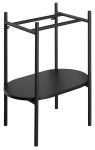 LOFT konsola pod umywalkę 55x78x36 cm stojąca, czarny mat PUNO
