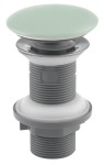 Korek umywalkowy 5/4“ click-clack, ceramiczny grzybek-bez przelewu  , mięta mat