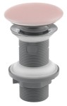 Korek umywalkowy 5/4“ click-clack, ceramiczny grzybek-bez przelewu  , róż pudrowy/Salmon 