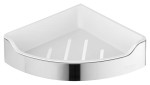 Półka narożna do kabiny prysznicowej 218x63x218 mm,stal nierdzewna polerowana chrom SAMBA