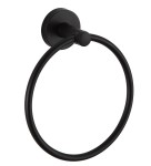 Wieszak na ręczniki koło 160x183 mm czarny SAMBA