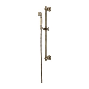 Zestaw RETRO prysznicowy suwany 66 cm brąz antyczny  