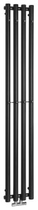 Grzejnik łazienkowy 270x1800 mm 8 wieszaków, czarny mat PILON 