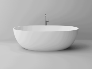 Wanna wolnostojąca Marmite Blanca 170x81cm z kompozytu mineralnego, biała
