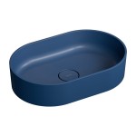 Umywalka nablatowa 55x36x14,7 cm , midnight blue mat OVO