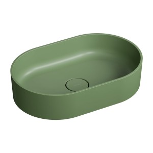 Umywalka nablatowa 55x36x14,7 cm , olive mat OVO 