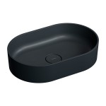 Umywalka nablatowa 55x36x14,7 cm , black lava mat OVO  