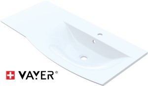 Umywalka prostokątna Vayer Citizen Cancer 101x50cm biała konglomerat