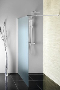 Ścianka prysznicowa Walk-In 110x190 cm /6 mm szkło  mleczne, CHROM 