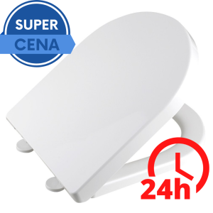 Deska WC wolnoopadająca 36,1x45 cm DONA FD121 Soft Close do miski IDEA/MODIS / WYSYŁKA  24h