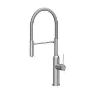 Bateria zlewozmywakowa  54,4 cm stal szczotkowana