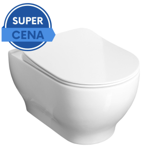 Miska WC podwieszana  z systemem RIMLESS 52,5x36,5 cm,GARCIA