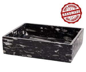Umywalka nablatowa z marmuru 50×40×13cm HANDMADE Fossil Marmurowy 