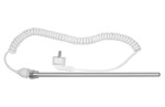 Grzałka elektryczna 500 W bez termostatu, kabel skręcony 1,2 m, BIAŁA 