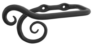 Uchwyt na papier toaletowy 17x10x7 cm , czarny VOLUTA 