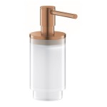 Dozownik do mydła 130ml  szkło / metal efekt miedzi, Grohe Selection brushed warm sunset 
