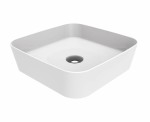 Umywalka 40x40x11 cm nablatowa, biała CREAVIT LOOP 