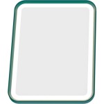 LUSTRO LED 55x75 cm , zielony mat PATARA CREAVIT  